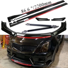 For Cadillac CTS Front Bumper Lip Spoiler Splitter /Side /Skirt Body