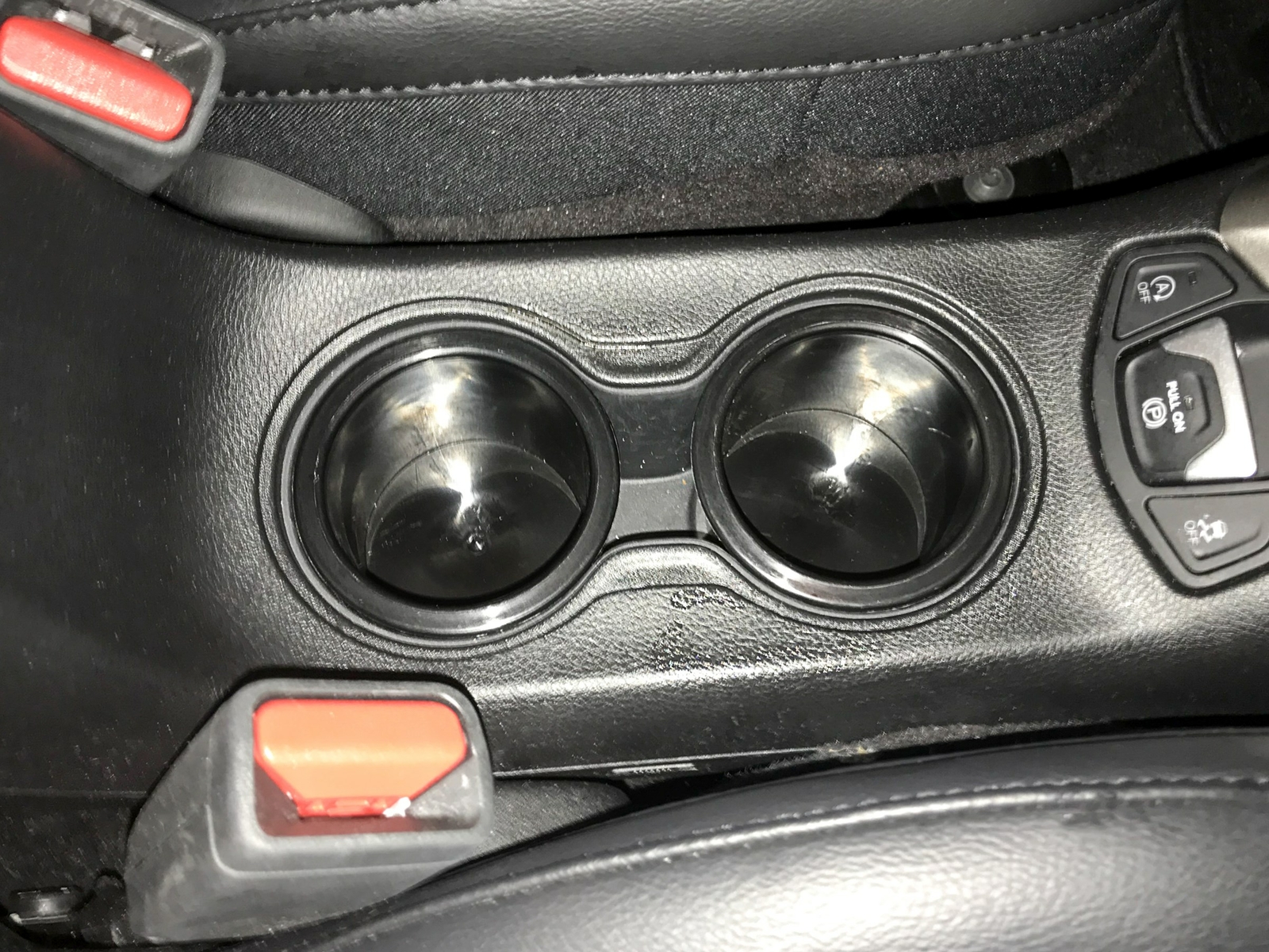 2) Fits 1718 Jeep Compass Front Center Console Cup Holder Plastic