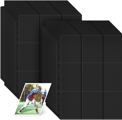 sleeves for double sided cards Amazon.com: 40 Pack 9 Pocket Page Protectors,720 Pockets Double Sided Card  Holder Pages for a 3 Ring Binder, Card Protector Sheets Baseball Card  Binder,Fit for MTG, TCG, Baseball Standard Cards : Toys main image 0