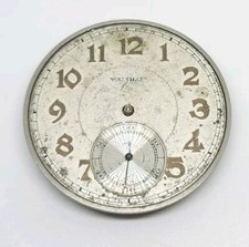 1934 Waltham Model 1894 Grade No. 210 9J 12s Pocket Watch Movement For Repair