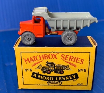 ミニカー MATCHBOX No.6 EUCLID QUARRY TRUCK Vintage 1968 Matchbox Euclid Dump Truck Model 6B Quarry