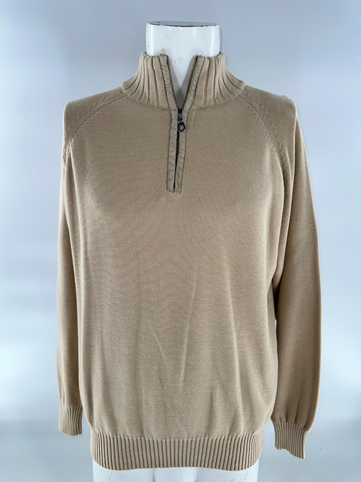 Robert Talbott 1/4 Zip Sweater Pullover Men’s M T… - image 2