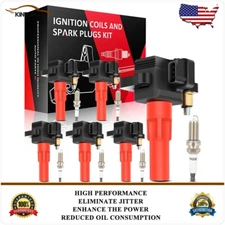 Ignition Coils & Iridium Spark Plugs Kit For Subaru B9 Tribeca H6 3.0L 2006-2007