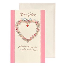 Valentine's Day Greeting Card for Daughter - Daughter, a valentine can say a lot