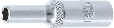 BGS STECKSCHLÜSSEL-EINSATZ SUPER LOCK, TIEF, INNENVIERKANT 6,3MM (1/4''), SW 5MM