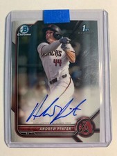 2022 Bowman Draft Andrew Pintar #CDA-AP 1st Auto Arizona Diamondbacks