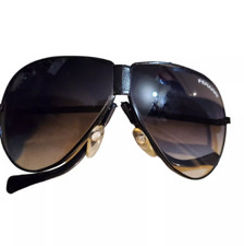 Vintage Ferarri Folding Sunglasses Aviator Sunglasses Zip Up Pouch Pilot Glasses