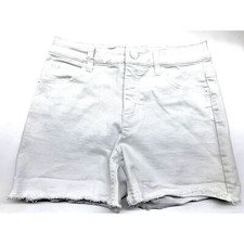 Justice Girls size 16 white short w/frayed hem, 3 elastane, Summer Or Cruise
