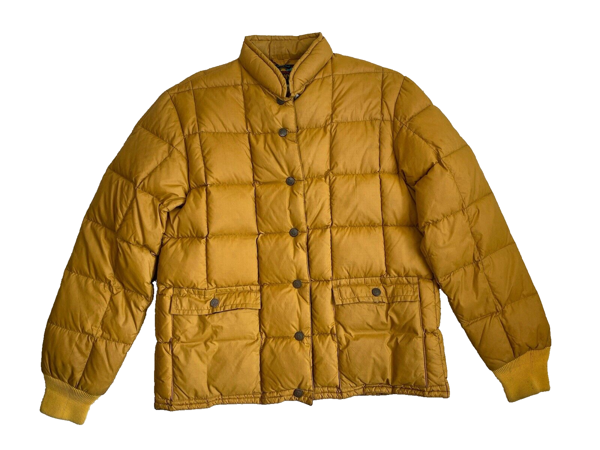 Vintage Eddie Bauer Goose Down Jacket Women Large Bubble Puffer