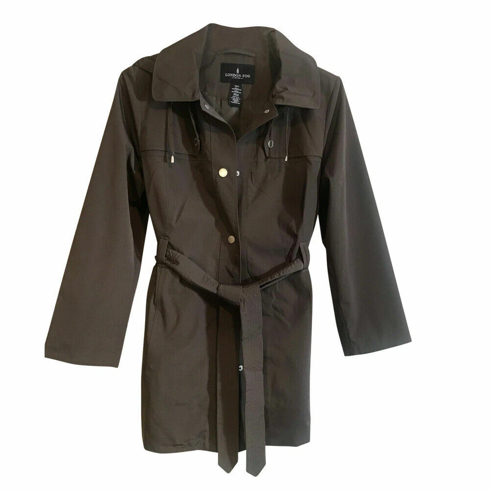 London fog hooded best sale raincoat
