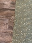 Vintage Floral Garland Flowers Swirl Woven Green Jacquard Imported Fabric French — photo 6