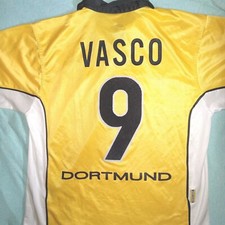 BORUSSIA DORMUND #9 VASCO Jersey NIKE 1998/2000 S.OLIVER VINTAGE SIZE M