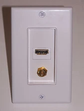 HDMI Plus Coax Wall Plate for an all in 1 solution 