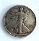 1943 Walking Liberty Half Dollar, 90% Silver