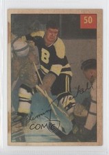 1954-55 Parkhurst Fleming MacKell (Premium Ad Back) #50 0a4