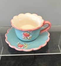 Yankee Candle Cottage Floral Teelichthalter Tasse & Untertasse