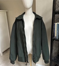 Vintage 90s Carhartt Detroit Jacket J106 HTG Hunter Green Quilt Lined Size L
