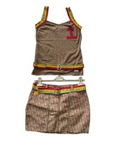 Christian Dior Set Up Trotter Brown Size F34 F38 Vintage Authentic Used