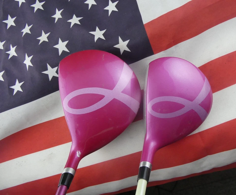 Concientización sobre el cáncer de mama Wilson Hope para mujer ️Conductor de golf y madera de calle #3 en muy buena condición Foto 3 de 4