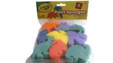 Crayola Pittura Spugne Dinosauri 9 Pezzi Timbri Schiuma Bambini Artigianato Set Nuovo