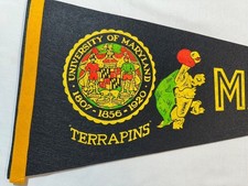 Vintage University of Maryland Terrapins Pennant