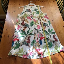 Shien Ladies Size XL Jungle Print Tank Dress Parrot Cheetah