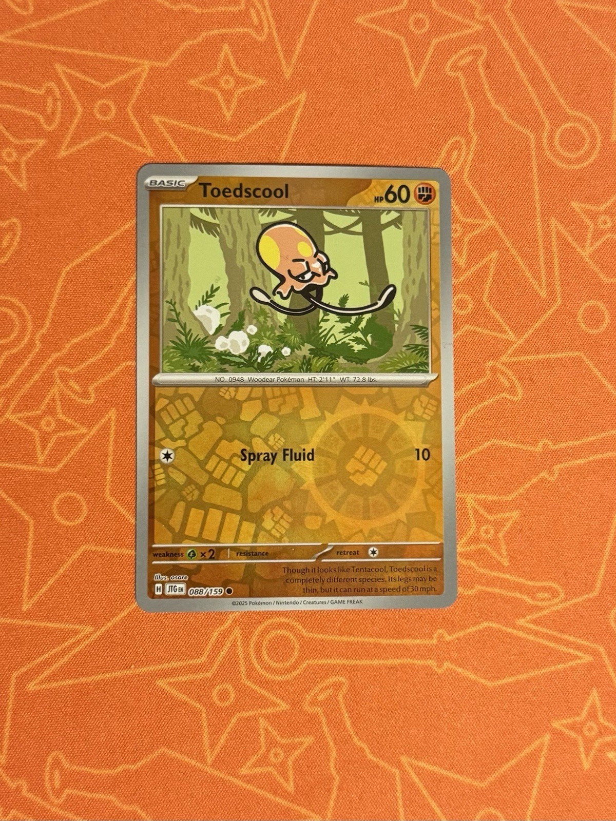 Toedscool 088/159 Pokemon Journey Together Reverse Holo NM