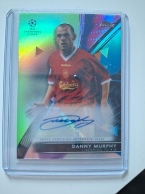 Topps Finest 2021-22 UEFA Champions League Danny Murphy Auto /99 Liverpool FC