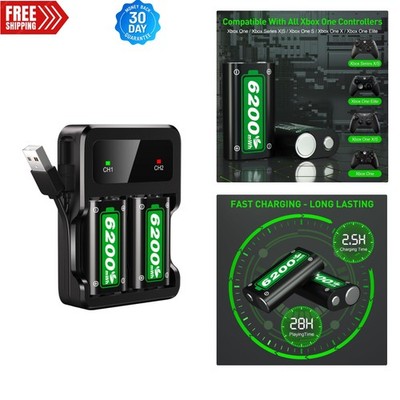 LED Indicator Rechargeable Battery Pack for Xbox One/S Series - Charge Anywhere