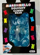 Zorbitz Marshmello Squishy Gummy Bear Toy Blue - NEW