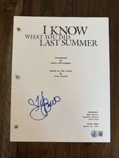 Jennifer Love Hewitt I Know What You Did Last Summer Signed Full Script Beckett
