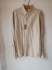 Ami Paris Alexandre Mattiussi Yellow Plaid Cotton Linen Blend 39
