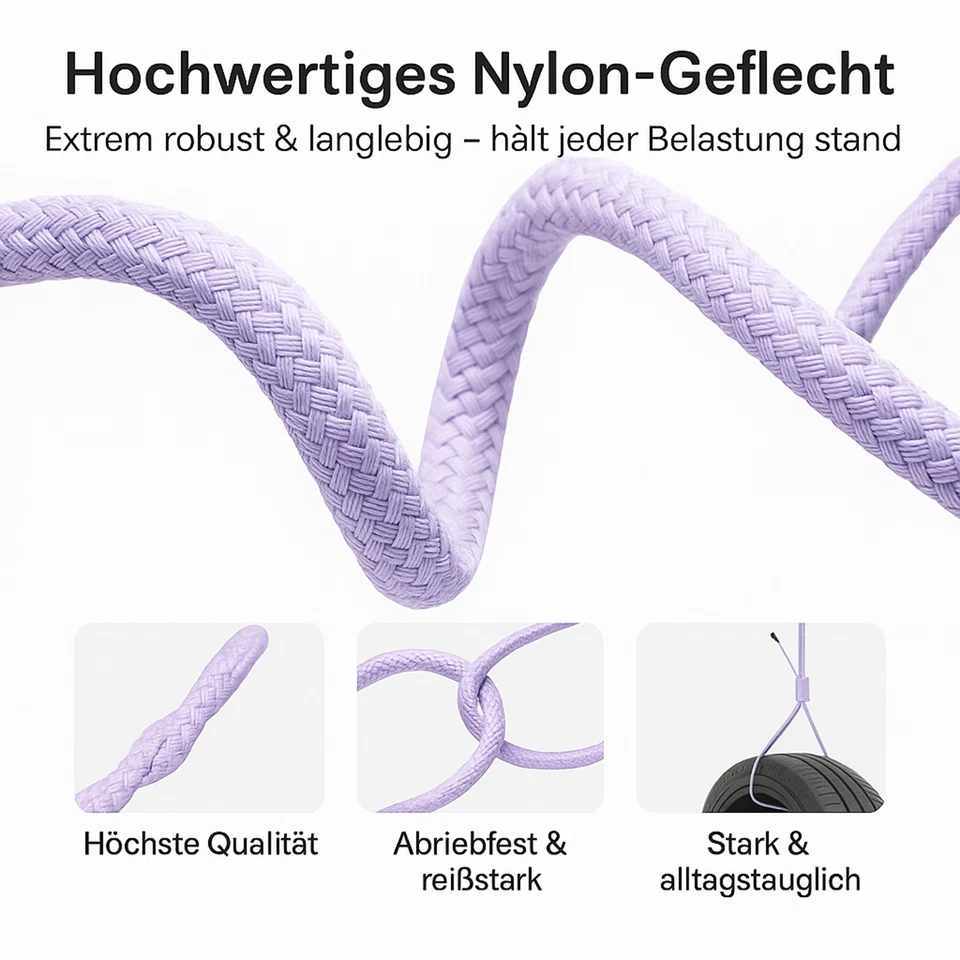 USB C auf USB C Ladekabel 1m 2m Kabel 60W Schnellladekabel für Samsung Xiaomi - Bild 3 von 4