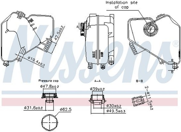 AusgleichsbehäLter KüHlmittel FüR Ford Fiesta VI B-MAX Van Ecosport Stufenheck-image
