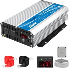 2000W Power Inverter Modified Wave 12 Volt DC to 110V 2000W with Wired Remote
