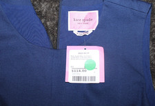 KATE SPADE NY WOMEN'S FRENCH BLUE FIT N' FLARE SLEEVELESS LINED DRESS SIZE 4 NWT