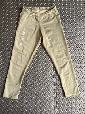 Men's Aronik Activewear Breathable Tapered Leggings Olive Size Small