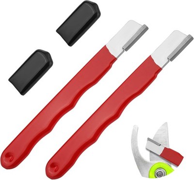2pcs Pocket Blade Sharpener Premium Wolfram Steel Garden Tool Sharpener