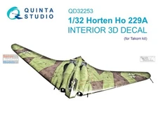 1/32 Quinta Studio 3D Interior Decal #32253 Ho229A Horten For Takom
