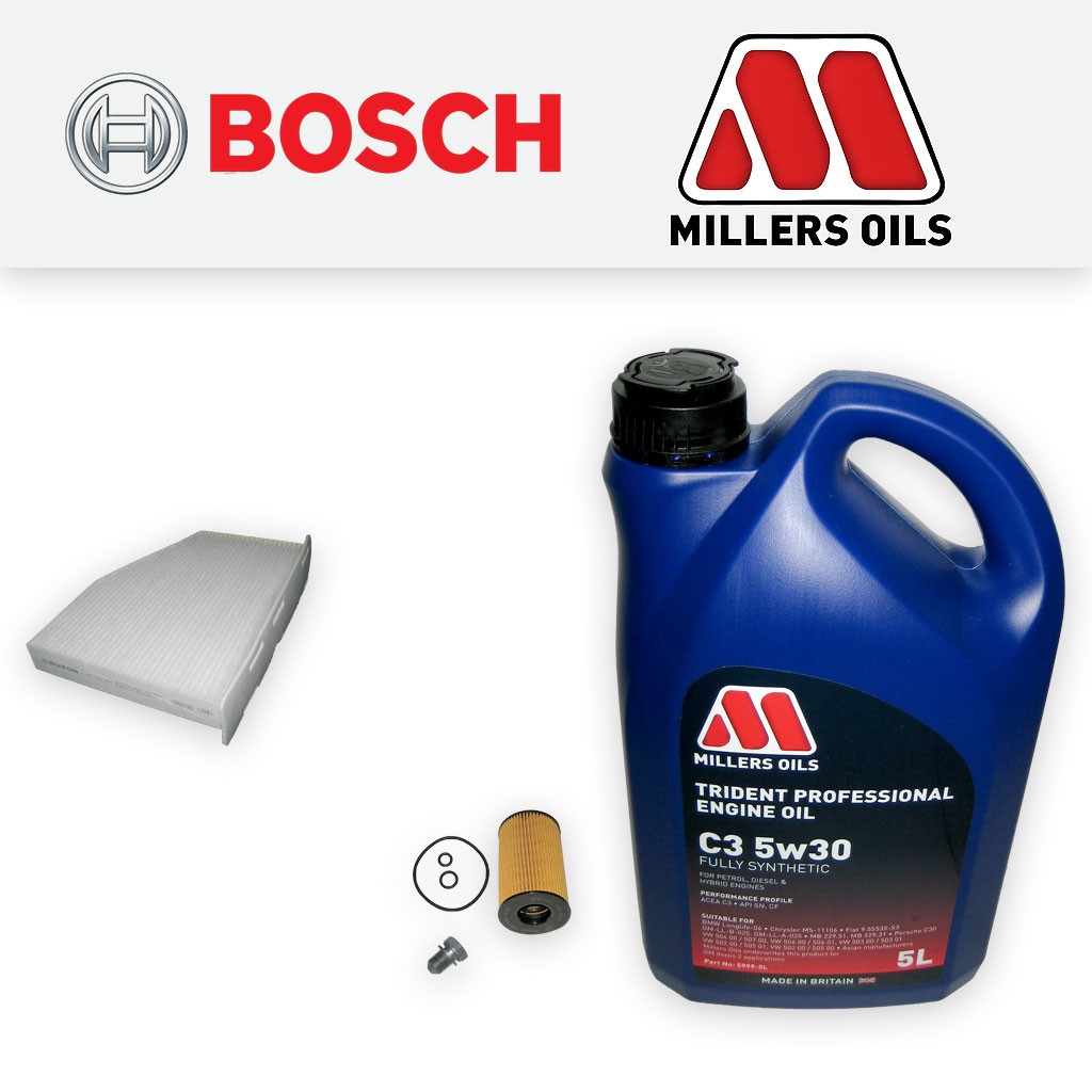 SERVICE KIT for VW GOLF MK6 1.6 TDI CAYB CAYC OIL CABIN FILTERS +OIL (2009-2012)