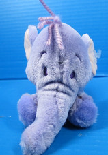 Disney Winnie The Pooh Purple Elephant Beanbag Lumpy Heffalump Laying Plush 8"
