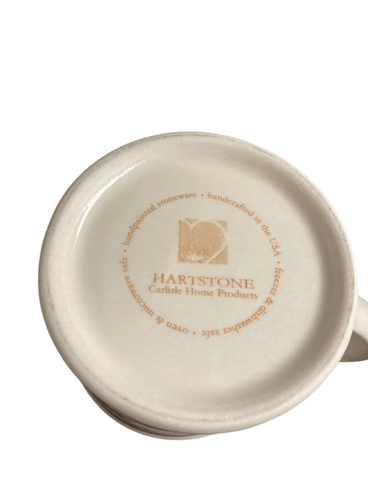 Taza HARTSTONE GOOD DOG pintada a mano amarillo laboratorio cachorro gres Foto 3 de 3