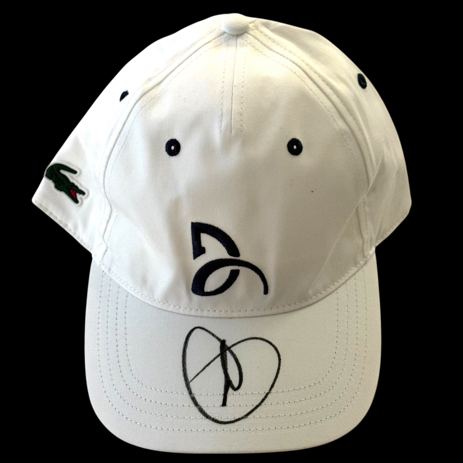 Novak Djokovic Signed Lacoste Logo Hat PSA/DNA COA Autograph GOAT