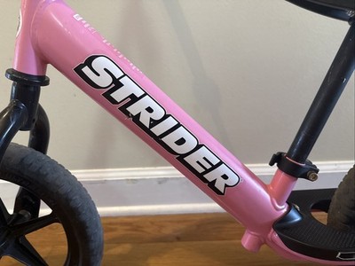 Strider 12 inch Sport Balance Bike - Pink~ No Pedals Classic | eBay