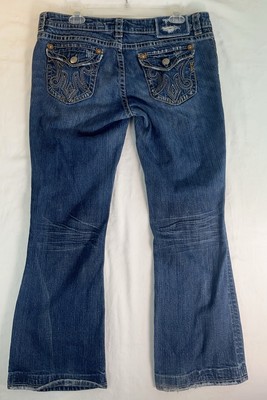 MEK DNM Oaxaca Women Denim Slim Bootcut Jeans Size 31x32 Blue