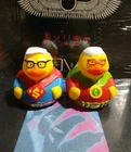 2019 Berkshire Hathaway Warren Buffet Charlie Munger Superhero Rubber Ducks Lot