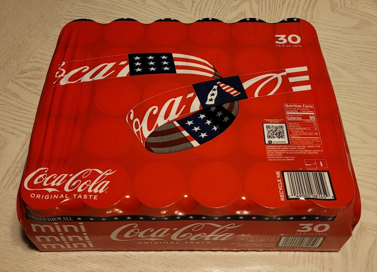 2026 Limited Edition Coca Cola AMERICA 250 USA 🇺🇸 7.5 oz Mini 30