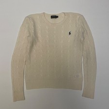 Polo Ralph Lauren Wool Cashmere Sweater Women s Size XS Cable Knit Ivory