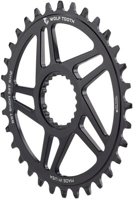 Wolf Tooth 30t Drop-Stop ST Aluminum Boost Chainring for 12-Speed Direct Mount