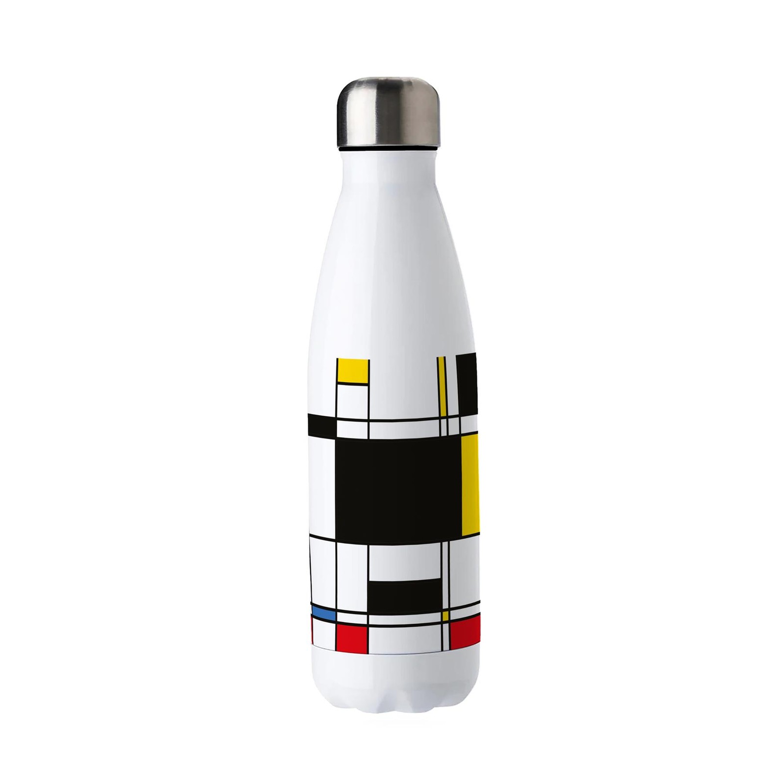 Retro Art Deco Stainless Steel Water Bottle - Multicoloured Presents 500ml
